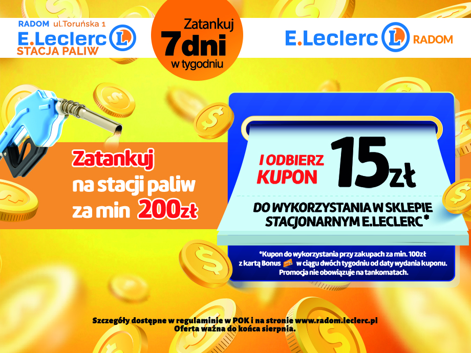 Tankuj za 200 odbierz 15