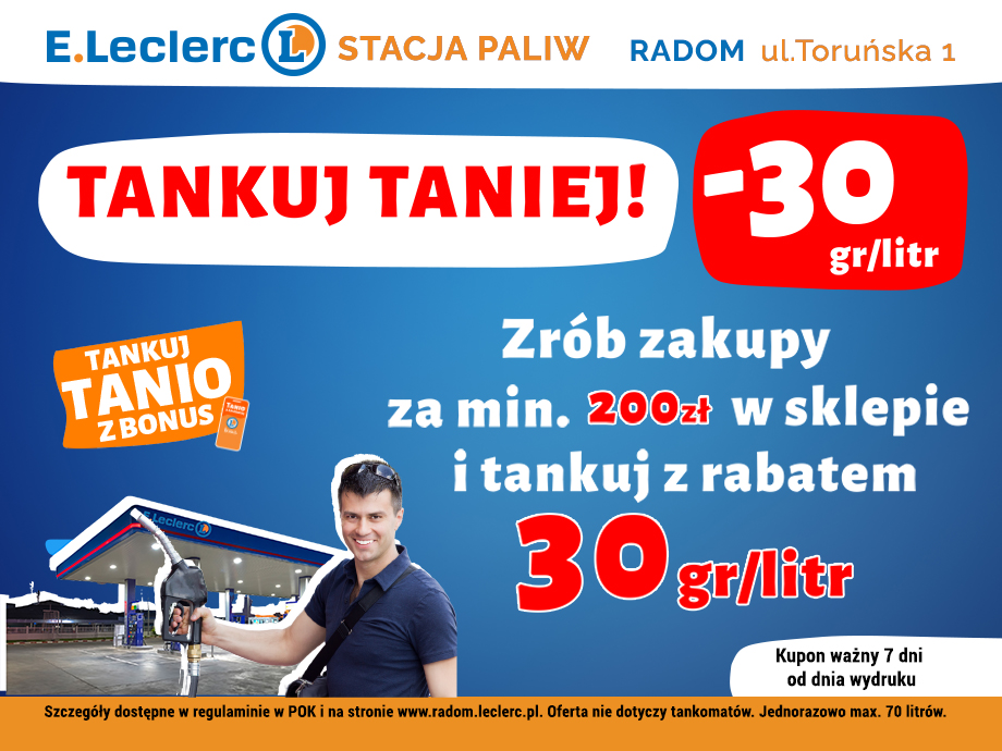 Tankuj Taniej z E.Leclerc Radom